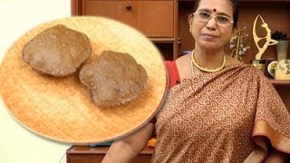 Ragi Poori Recipe  Mallika Badrinath Recipes  Kezhvaragu Puffed Bread  Calcium Rich [upl. by Folly]