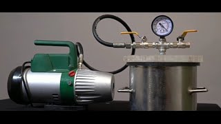 Vacuum Degassing Chamber with pump [upl. by Nerraf292]