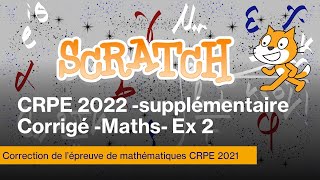 Concours supplémentaire CRPE 2021CorrigéMathématiquesEx2 [upl. by Sleinad]