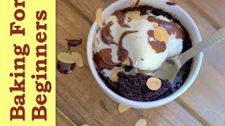 2Minute Eggless Microwave Chocolate Fudge Brownies [upl. by Rosemari299]