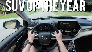 2024 Toyota Highlander Hybrid Platinum AWD  POV Review and Driving Impressions [upl. by Inohs800]