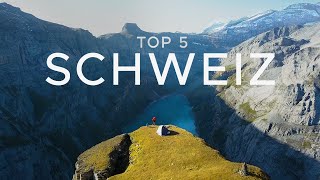 Schweiz Urlaub TOP 5 mit Sehenswürdigkeiten amp Geheimtipps [upl. by Symer]