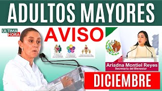 🔔Aviso URGENTE Sabado 7 de Diciembre Adultos Mayores🔔 [upl. by Pass]