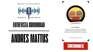 CAP 05 TESTIMONIO BIPOLARIDAD ANDRES MATUS COMUNIDAD FACTOR BIPOLAR [upl. by Klug]