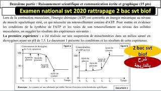 Examen national svt 2 bac svt rattrapage 2020 bac pc شرح بالداريجة [upl. by Leryt]