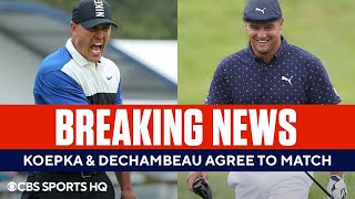 Brooks Koepka amp Bryson DeChambeau To Face Off in The Match 5  CBS Sports HQ [upl. by Thurmann107]