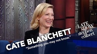 Cate Blanchett Explains Where Her Moral Compass Lies Anatomically [upl. by Irtak]