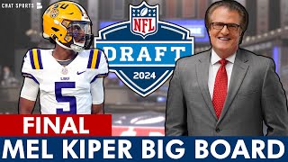 Mel Kiper’s 2024 NFL Draft Big Board FINAL Top 32 Prospect Rankings [upl. by Anirres]