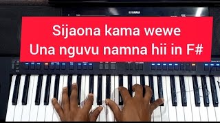 ADVANCED CHORDSSIJAONA KAMA WEWE UNA NGUVU NAMNA HII IN F [upl. by Ellehcim]