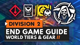 The Complete Guide to END GAME in The Division 2  World Tiers Gear Score amp More [upl. by Faunie]