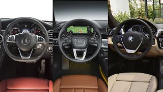 Audi A4 VS BMW 3 Series VS MercedesBenz C Class  INTERIOR [upl. by Warga329]