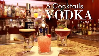 5 Cocktails avec de la Vodka Facile [upl. by Carolyne]