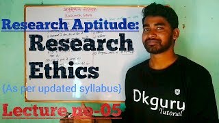 Research Ethics Research Aptitude in hindi Research Ethics for ugc net [upl. by Adnir903]