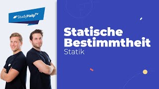 Statische Bestimmtheit bei einem mehrteiligen System 1 Technische Mechanik StudyHelp [upl. by Notslah]