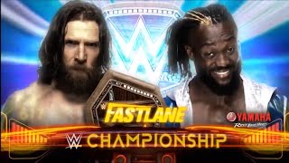 Daniel Bryan vs Kofi Kingston  Official Match Card HD  WWE Fastlane 2019 [upl. by Ariaek280]