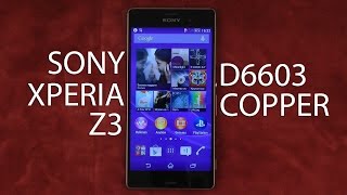 Распаковка Sony Xperia Z3 D6603 Copper [upl. by Nannerb]