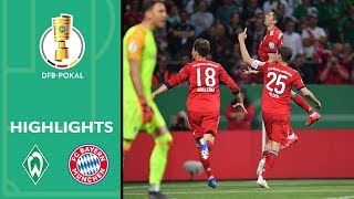 Bayern wins 5GoalThriller  Werder Bremen vs Bayern Munich 23  Highlights  DFBPokal 201819 [upl. by Daney]