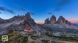 Dolomites Tre Cime di Lavaredo Italy 4K [upl. by Carrick]