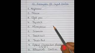 What are 10 input devices examples  Computer input devices shorts [upl. by Chaffinch651]