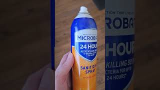 MICROBAN 24 Hour Disinfectant Sanitizing Spray Citrus Scent Vertical [upl. by Robet]