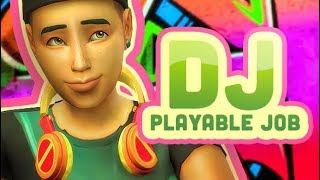 PLAYABLE DJ CAREER  FT KHLOE  THE SIMS 4  MOD REVIEW [upl. by Gassman]