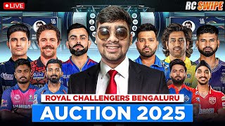 LIVE 2025 MEGA RCPL AUCTION WITH RCB RC SWIPE Hard Mode [upl. by Hamish]