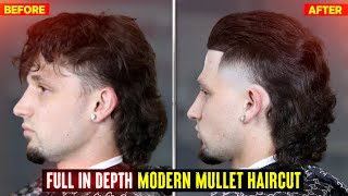 Full Length Haircut Tutorial Modern Mullet w High Taper [upl. by Eniffit]