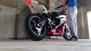 Yamaha R6 Akrapovic VERY LOUD [upl. by Bobby]