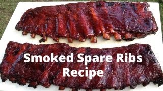 Spare Ribs Recipe  How To Smoke Spare Ribs [upl. by Mumford]