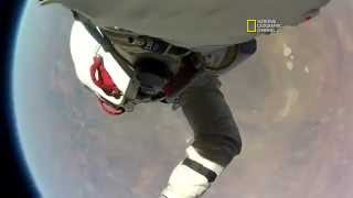 قفزة فيليكس تصوير كاميرا الخوذه  Felix Baumgartner Space Jump HQ [upl. by Dorina]