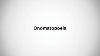 How to Pronounce Onomatopoeia in English correct [upl. by Halla349]