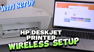 How To Connect HP Deskjet 2710e AllInOne Printer To Wireless WIFI Network [upl. by Eitac]