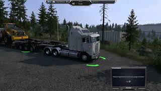 Kenworth k100E Aerodyne vit llevando CARGADORA VOLVO L250H PORTIERRAS CANADIENCES [upl. by Aimek]