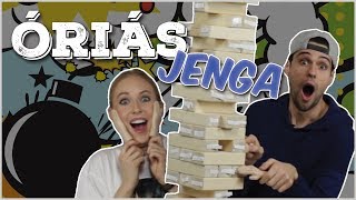 YOUTUBEREK VS ÓRIÁS JENGA [upl. by Leirea504]