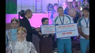 Turaboyev va Yusupovlarga BYD Song Champion avtomobili  50ming AQSH dollari va xonadon topshirildi [upl. by Noemad]