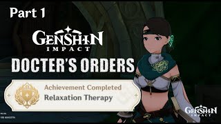 Genshin impact Achievement Relaxation Therapy  Docters Order Azra version [upl. by Chapa716]