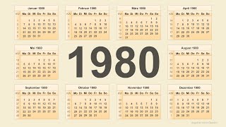 Kalender 1980 [upl. by Enyar502]