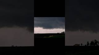 Spinny skies in Coal Creek Iowa 2023 tornadoalley tornado stormchasing supercell rotation [upl. by Lacim5]