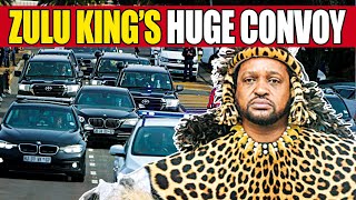 Zulu King Misuzulu Security Convoy Nearly As Impressive As Presidential Convoy South Africa [upl. by Sigismund104]