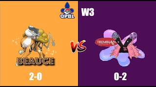 QPBL Season 7  Week 3  Beauce Raikous vs Tremblant Toxapexs [upl. by Gemini54]