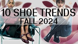 TOP 10 trends in womens shoes Fall 2024 [upl. by Enihpled]