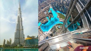 4K Tallest Building in the World  At the Top of Burj Khalifa Tour [upl. by Aihcsrop]