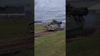 Trojan The Gigantic Armoured Engineering Vehicle on action at the TANKFEST 2024  The Tank Museum [upl. by Drawd]