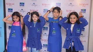 Harshaali Malhotra with Spandan Chaturvedi Ruhanika Dhawan at Parachute Advanced Hair Spa [upl. by Adlesirg541]