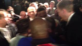 Chisora Haye after fight with Adam Booth [upl. by Kcirdahs]