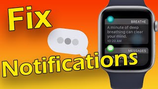 How To Fix Notifications Problems On Your Apple Watch Fast And Easy [upl. by Neyugn]