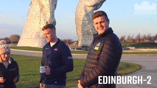 1872 Cup  Edinburgh v Glasgow at the Kelpies [upl. by Anerak]