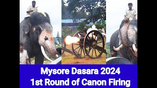 Mysore Dasara 2024 Canon Firing Practice [upl. by Haorbed]