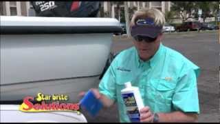 Boat Hull Cleaning with Star brite Instant Hull Cleaner [upl. by Oibesue]