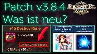 SUMMONERS WAR Patch v384  Was ist neu  Reappraisal Stones  RTA Season 5 German  Deutsch [upl. by Haduj596]